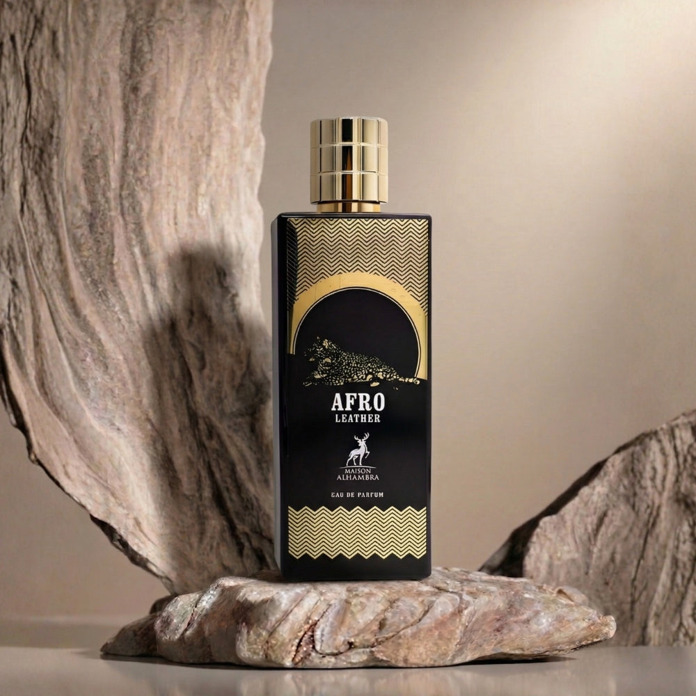 maison alhambra afro leather edp 80ml perfume for men and women leather fragrance